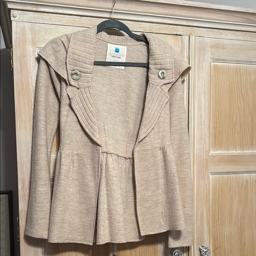 Women's Beige Knit Jacket